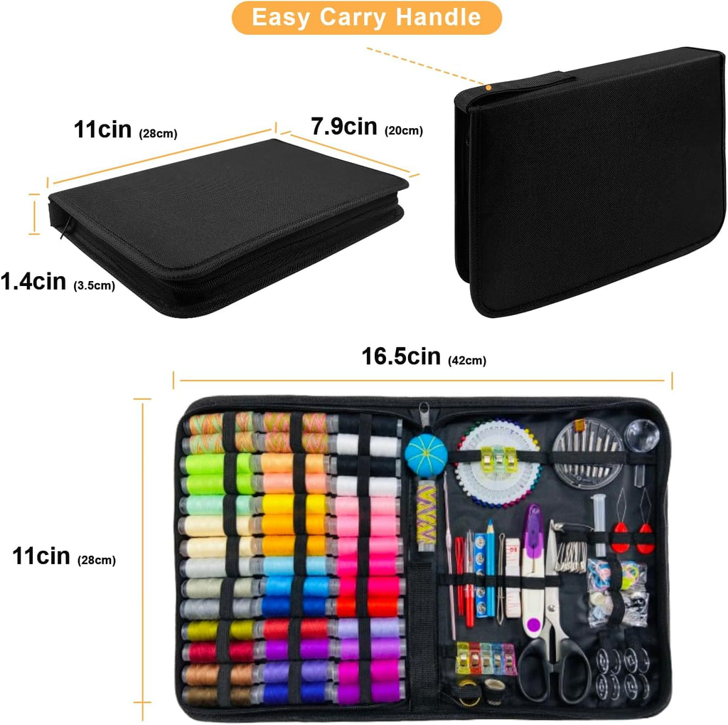 HYHJMISTY Sewing kit, Needle and Thread Kit for Sewing, 186 Pcs Sewing