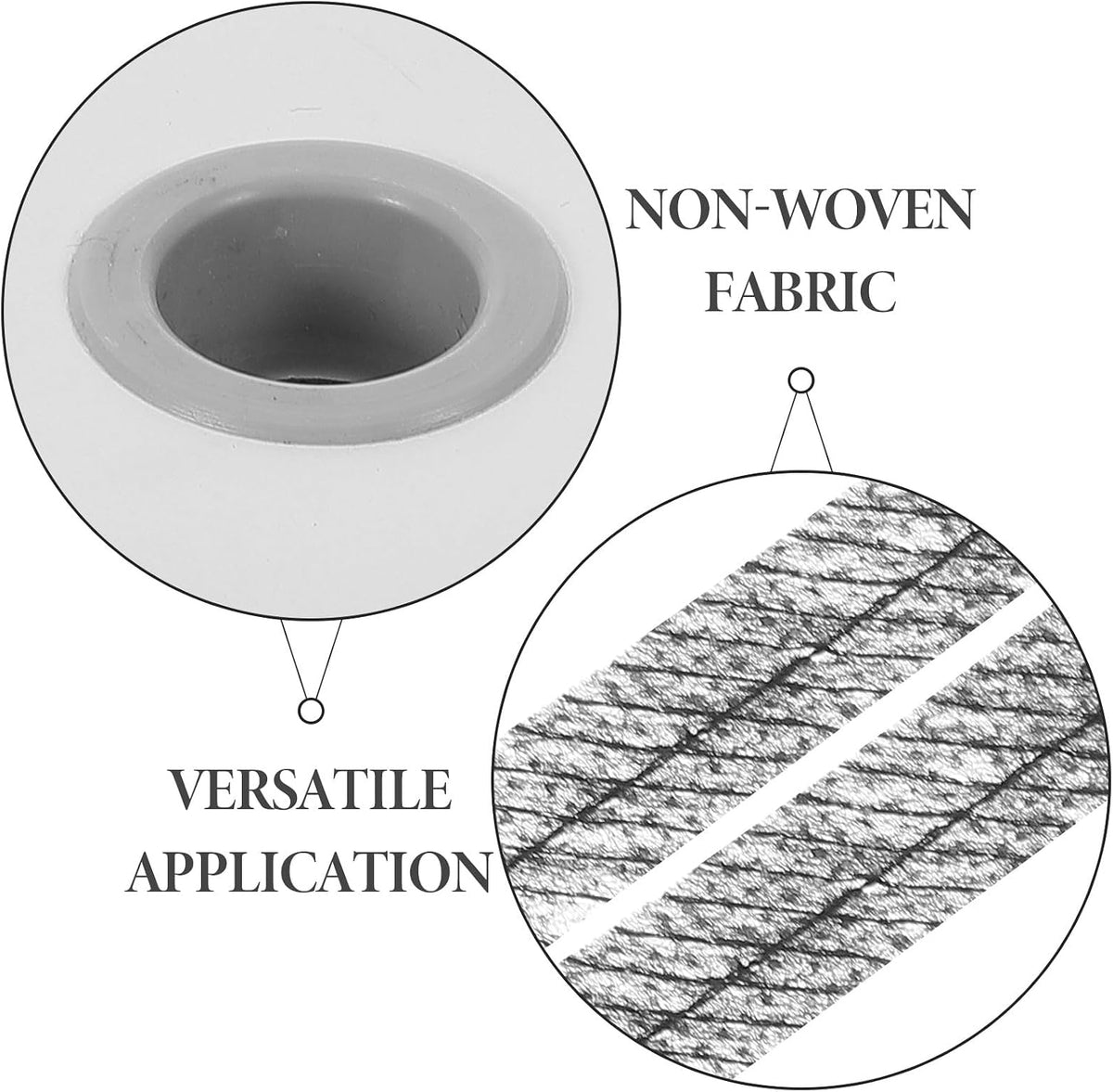 1 Roll Fusible Interfacing Strip for Sewing, Black Non-Woven Fabric