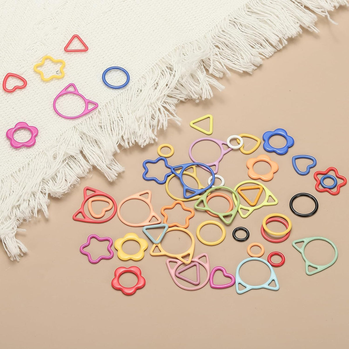 PATIKIL Crochet Stitch Markers, 30Pcs Knitting Markers Needle Pin Cat