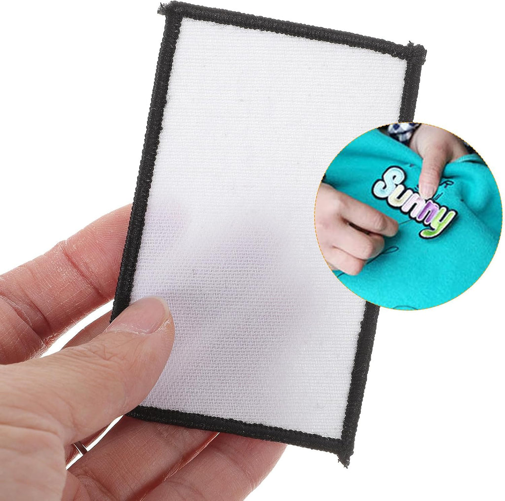 INOOMP 20pcs White DIY Embroidery Applique Iron-on Patches for
