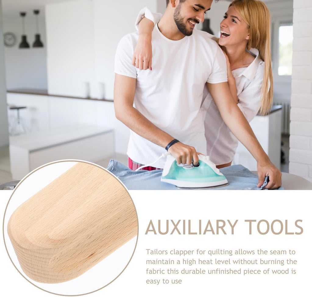Wooden Seam Presser Tool for Sewing and Quilting Hobbyists