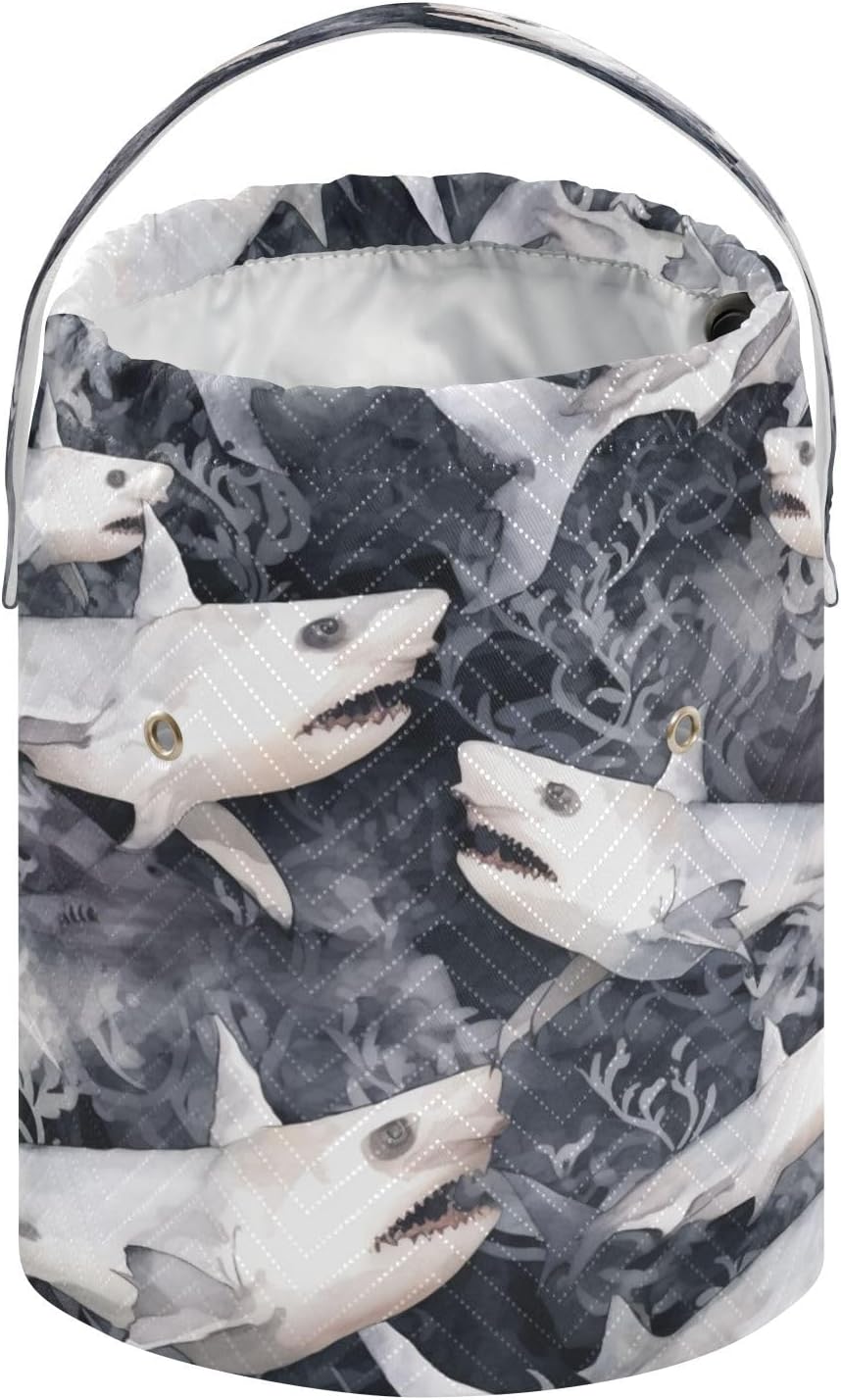 YETTASBIN Shark Yarn Storage Bag, Large Crochet Knitting Bag Organizer