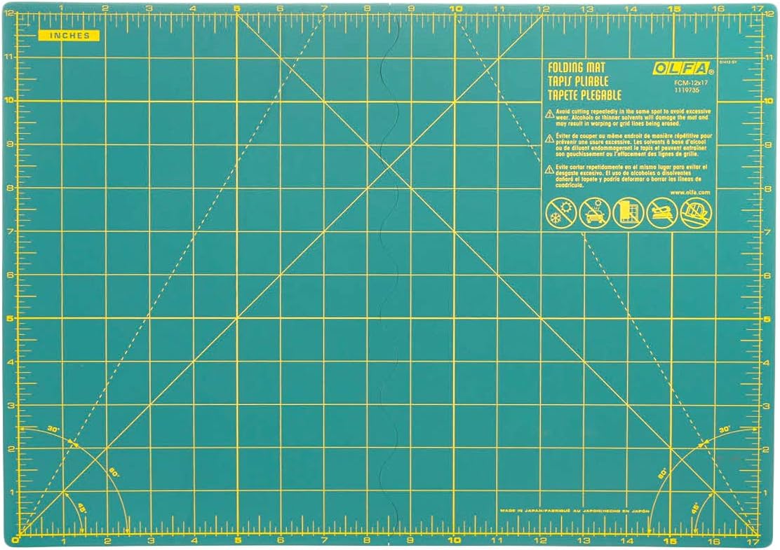 Folding Cutting Mat 12" x 17" from Olfa
