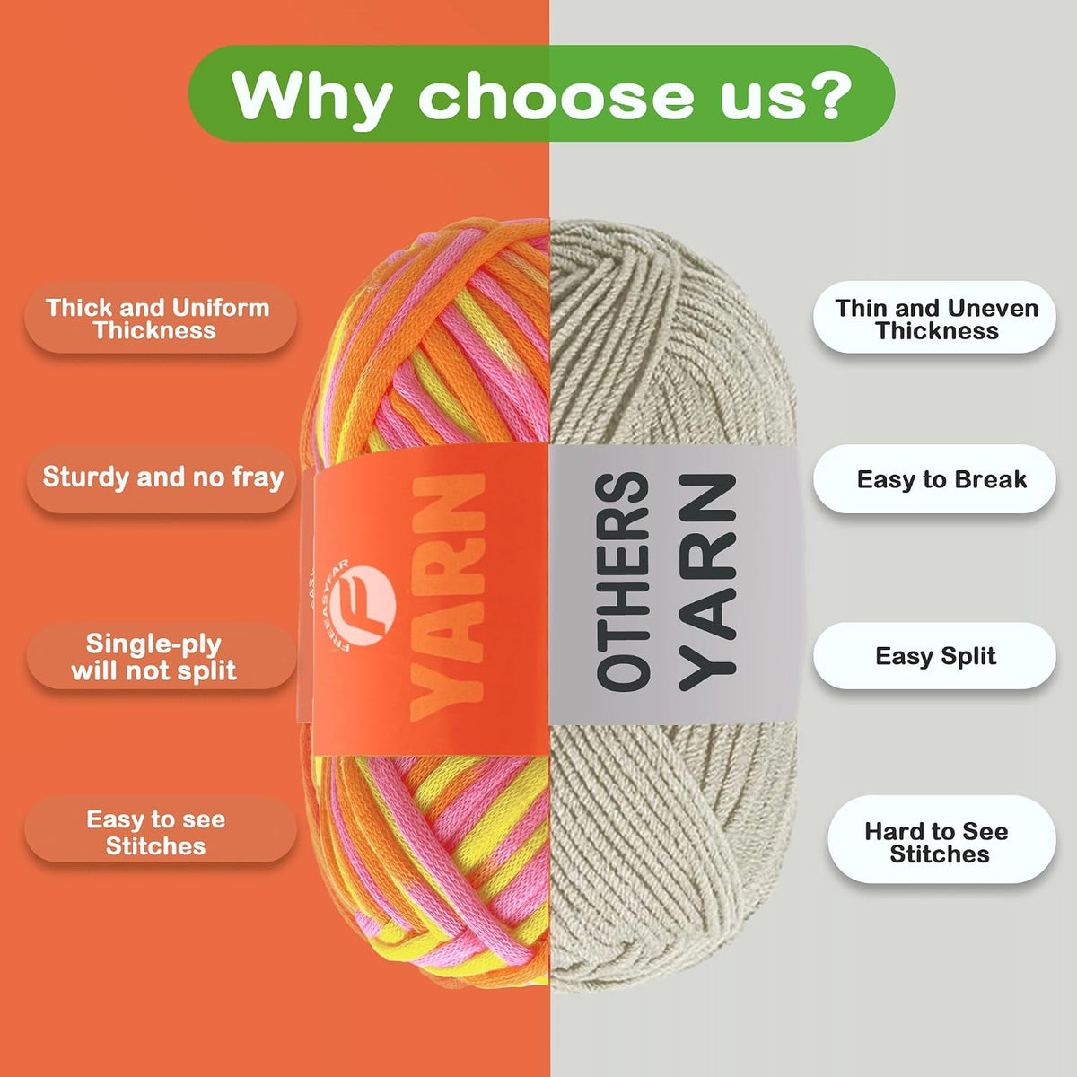 3.5Oz/120yds Beginner Easy Yarn for Crocheting and