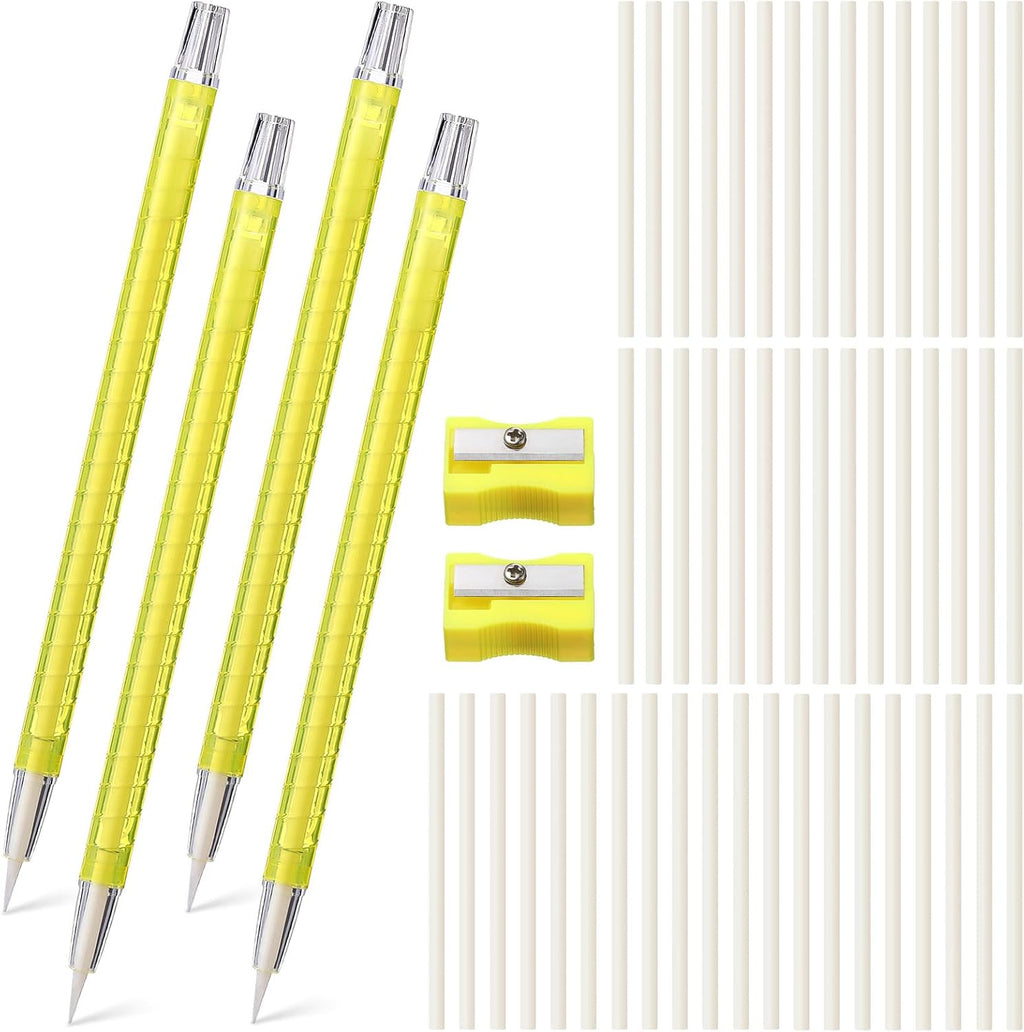 Motiskyy 56 Pcs Chalk Pencil Refillable Cartridge Set, Sewing Tailors