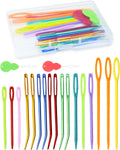 FIVEIZERO 19 Pcs Yarn Needles Set, Assorted Yarn Needles Bent Tapestry
