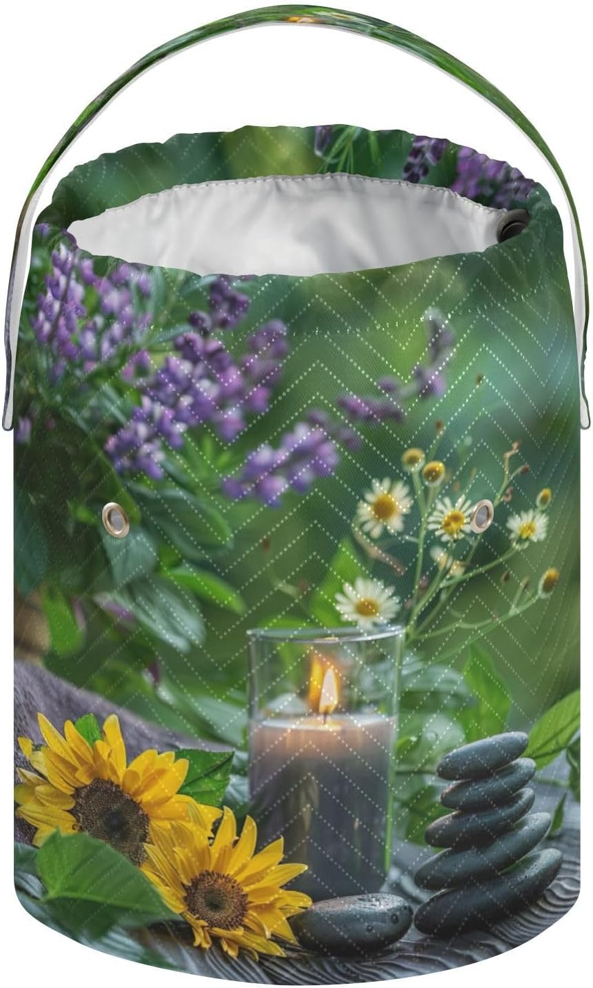 YETTASBIN Zen Basalt Garden Yarn Storage Bag, Large Crochet Knitting
