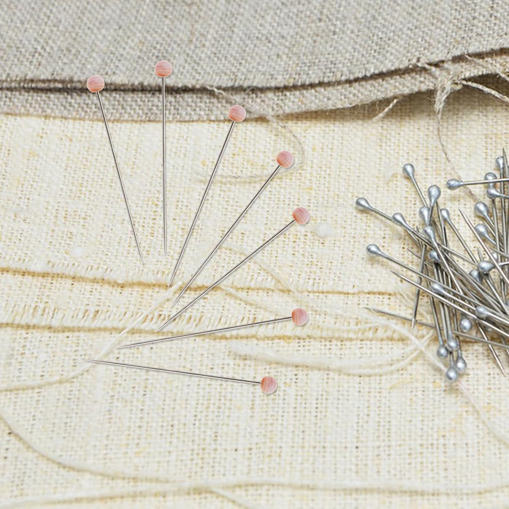 200pcs Glass Head Straight Pins for Sewing, Florists, Jewelry Makers