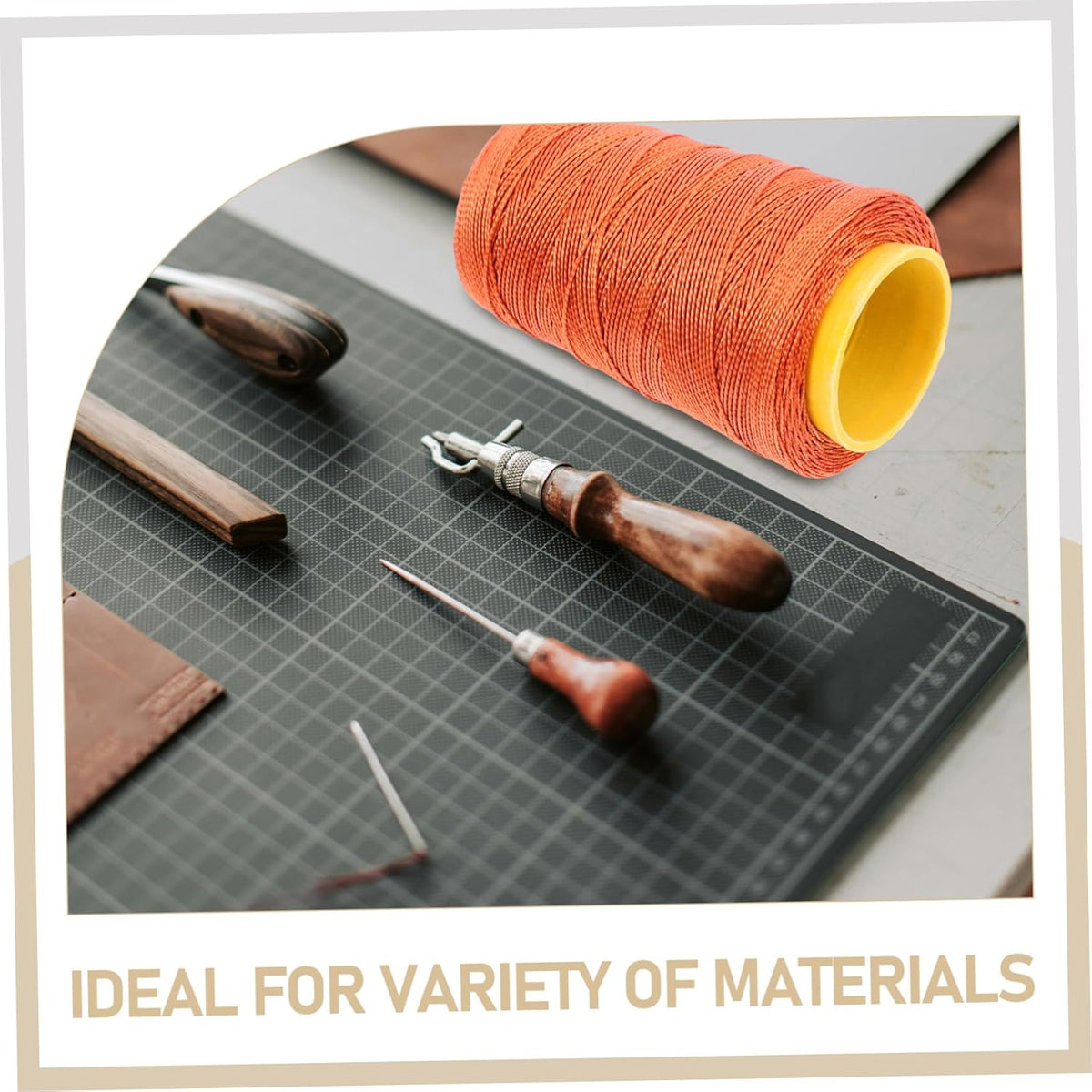 Brown Nylon Sewing Thread 1 Roll for Leather and Bag Repairs