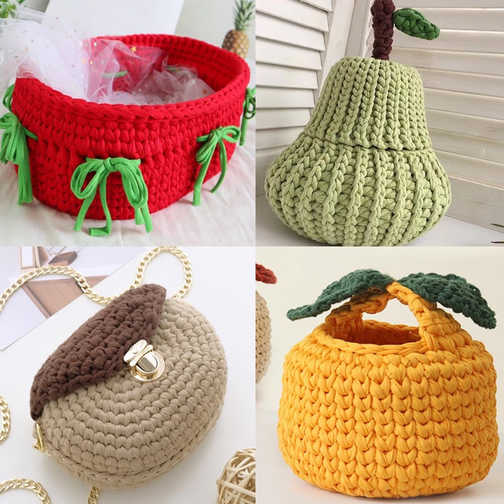 200g/7.05 oz Elastic Fabric T Shirt Yarn Soft Tshirt Yarn for Crochet