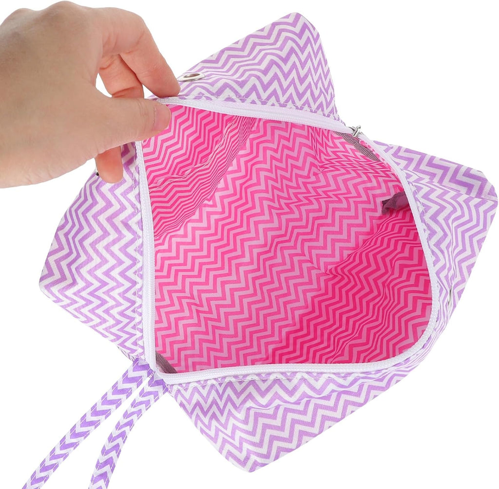 Crochet Project Yarn Bag for Crocheters, Cotton Storage Organizer