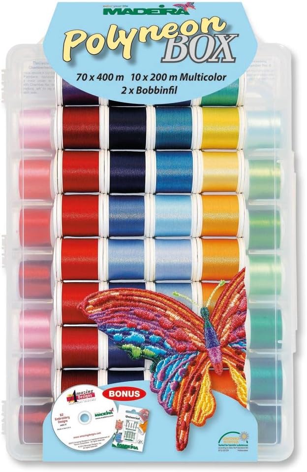 Madeira Polyneon 40 Softbox 82 ct Thread Set, Assorted