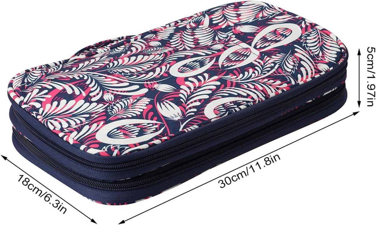 Crochet Hook Case Zipper Organizer Bag Knitting Accessories Storage