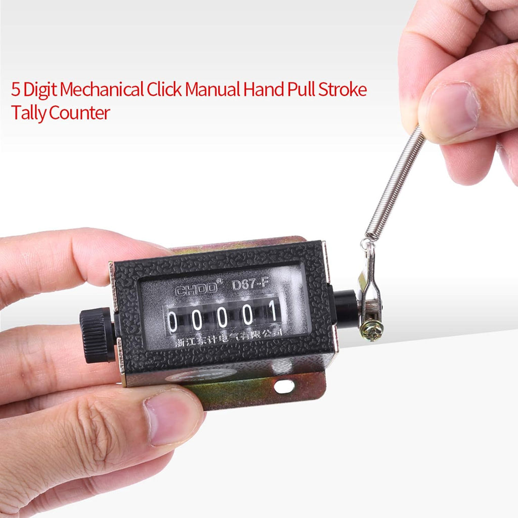 Manual Tally Counter 5 Digit Number Count Clicker Counter Mechanical