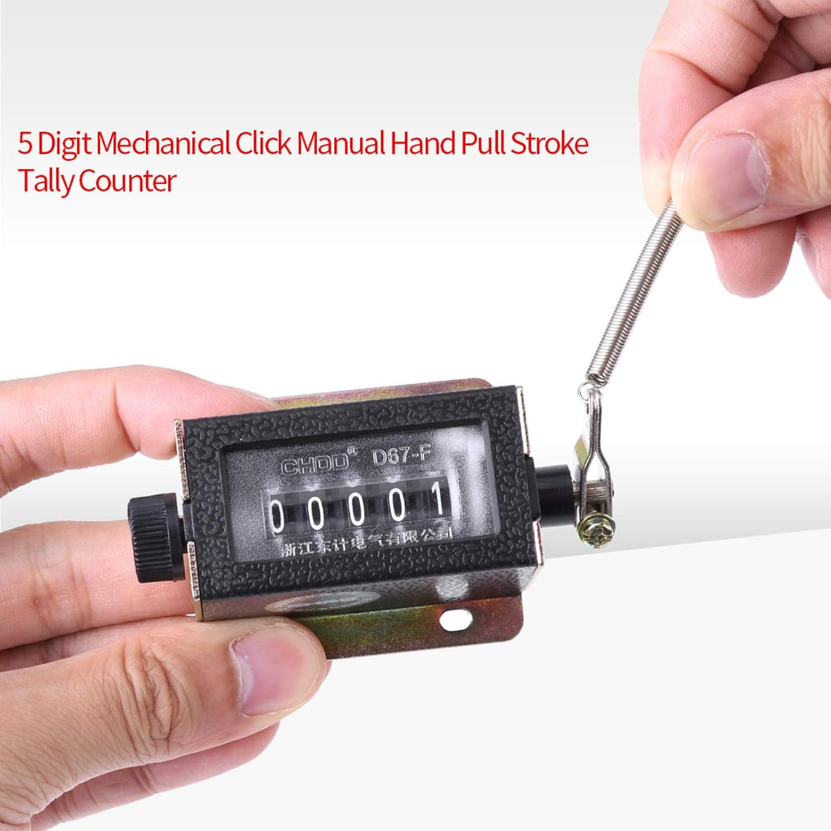 Manual Tally Counter 5 Digit Number Count Clicker Counter Mechanical