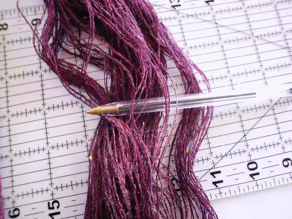 Four SKEINS 80 /20 Acryl/ Wool Burgundy Maroon Purple Multicolor Tweed