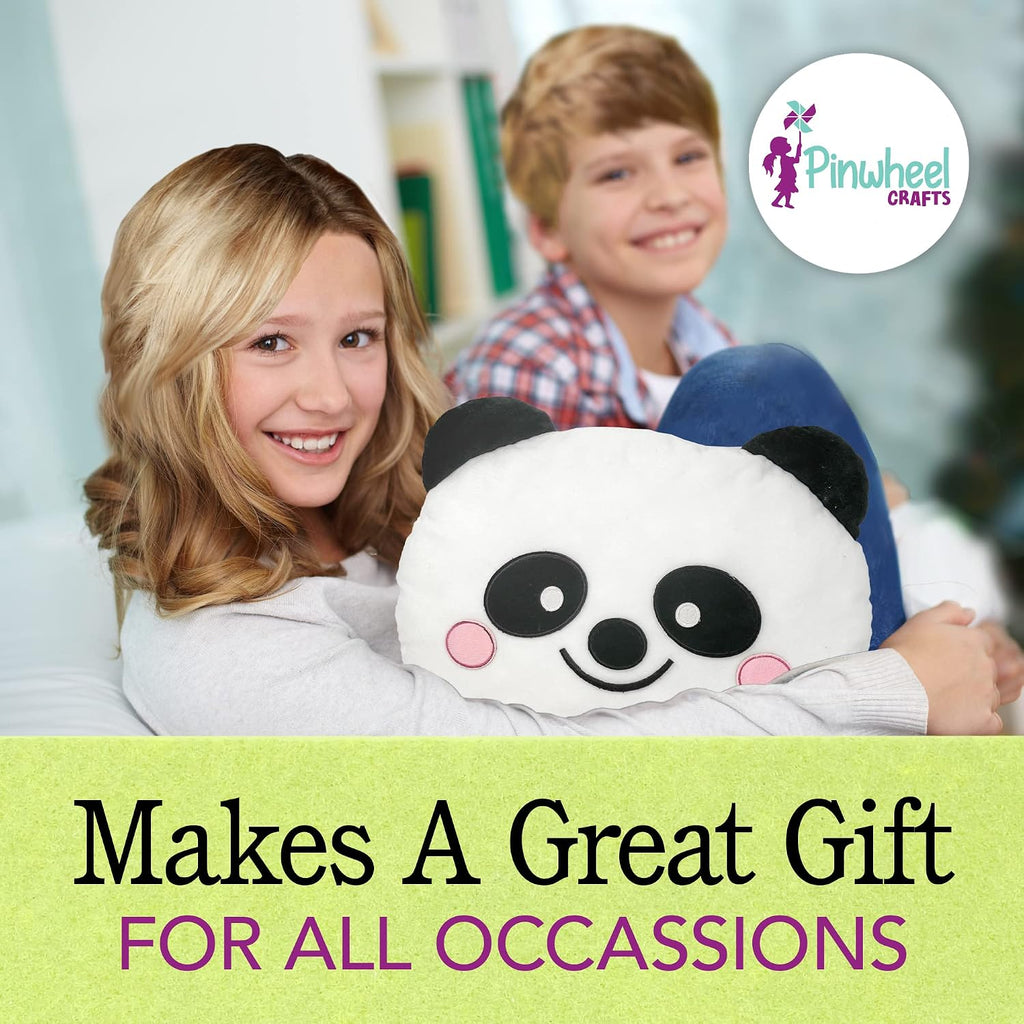 Pinwheel Crafts Beginner Sewing Kit for Kids 8-12 with DIY Panda