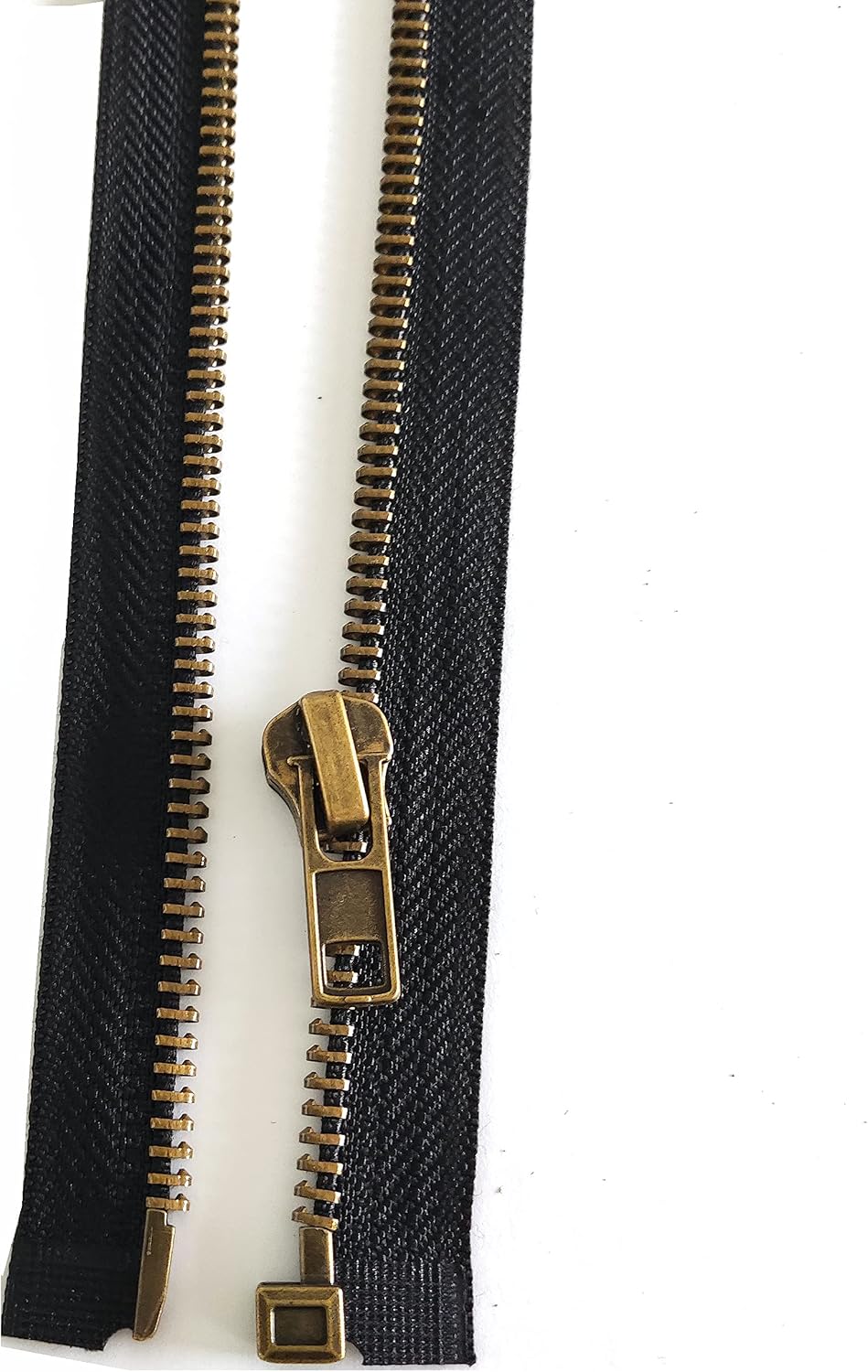Leekayer #8 26 Inch Antique Brass Zipper for Jackets, Coats, Crafts