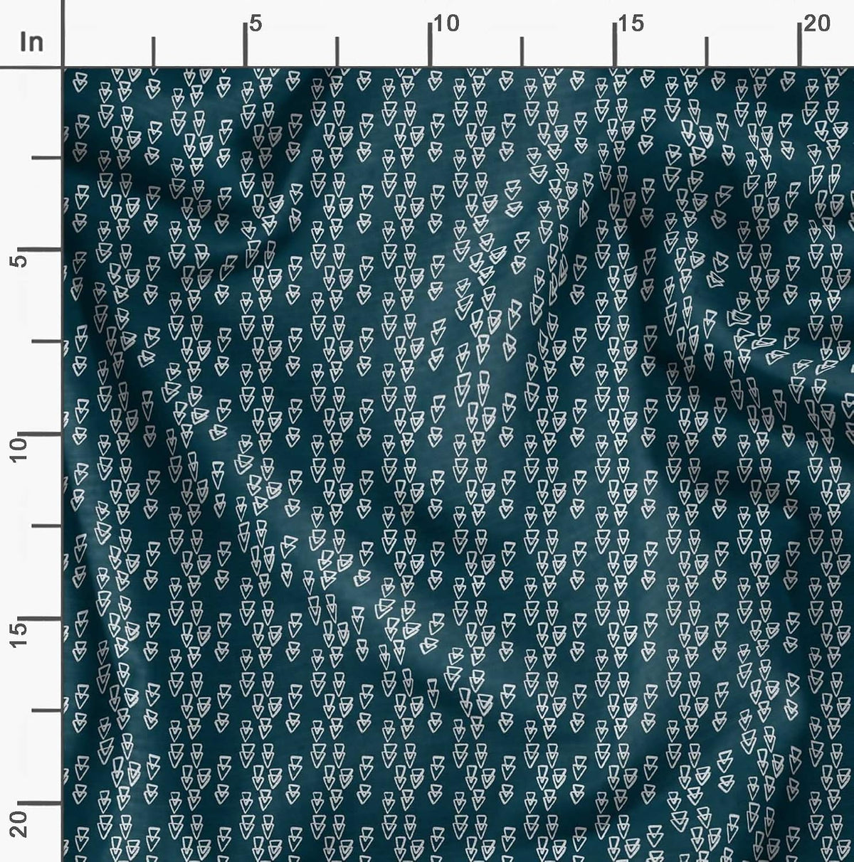 Soimoi Cotton Canvas Blue Fabric - by The Yard - 56 Inch Wide