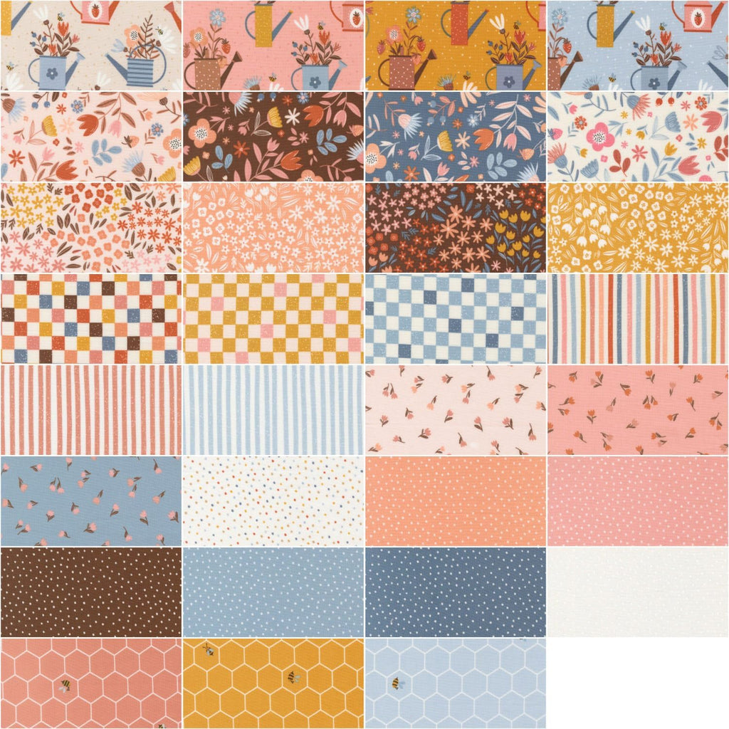 Blossoms and Blooms Charm Pack by Elena Amo 5-Inch Precut Fabric