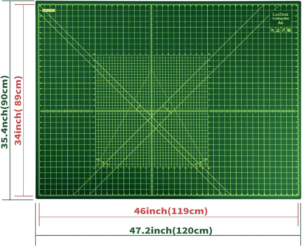 Large Self-Healing Sewing Cutting Mat 36 x 48 in / A0 Quilting Cutting
