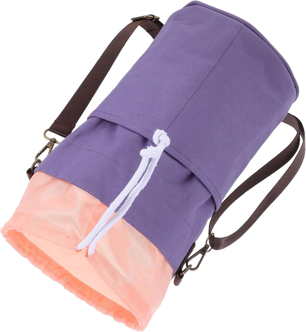 Canvas Crochet Tote Bag Organizer for Knitting Projects and Sewing