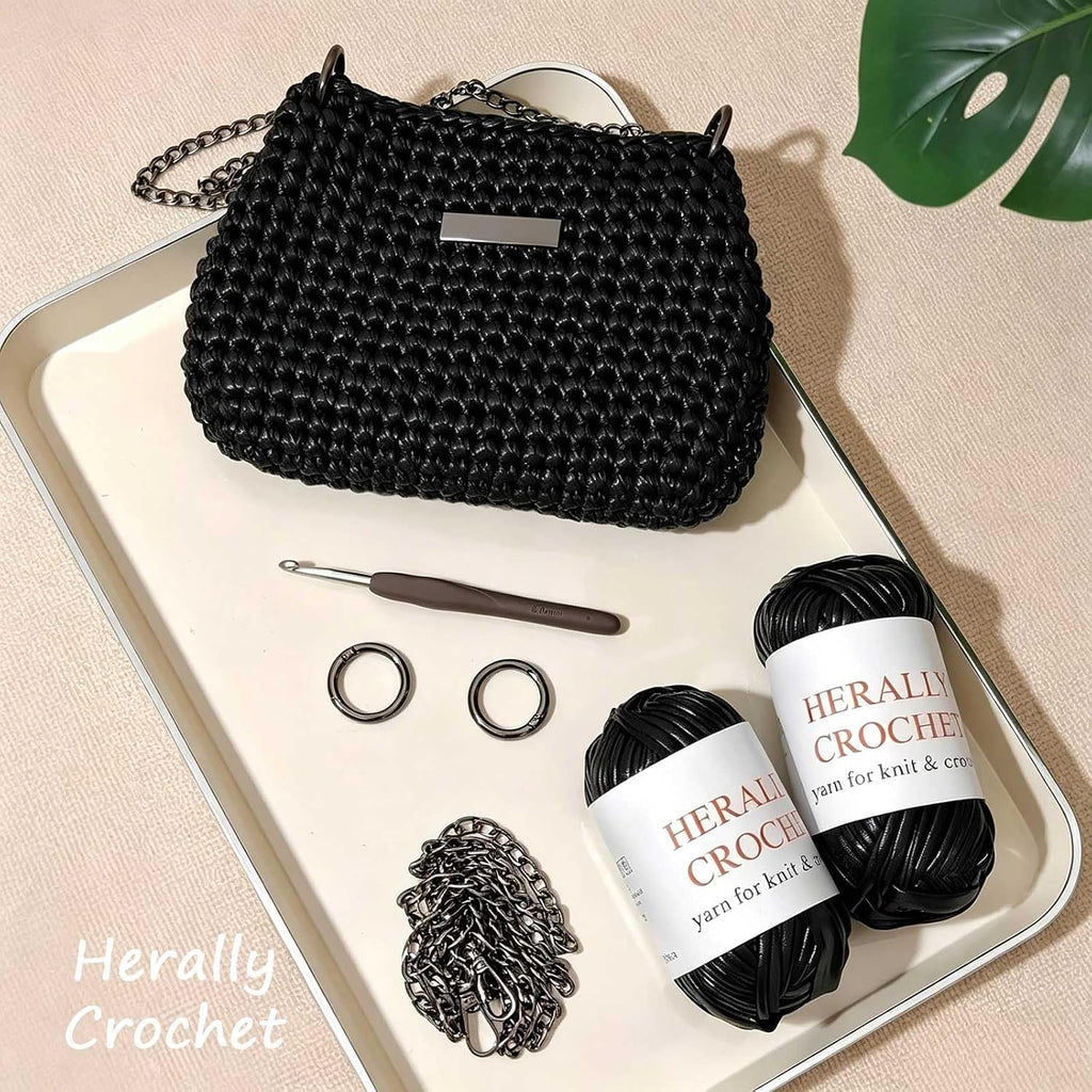 Herally Crochet Kit DIY Bag for Beginners - Crochet Pochette Bag