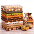 Tatuo 10 Pcs 20"x20" Cotton Fabric Quilting, Fall