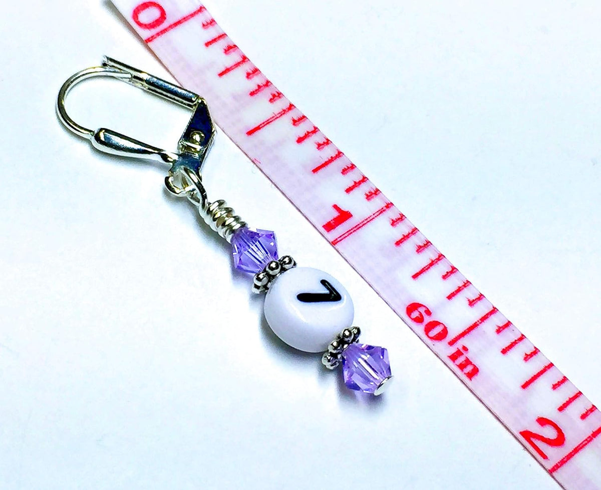 Numbered Stitch Marker Set For Knitting and Crochet- Lilac