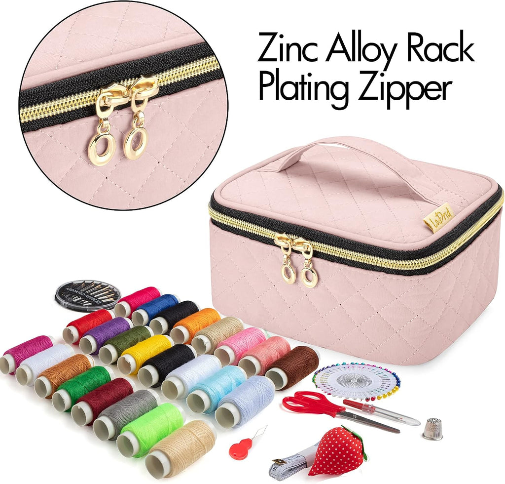 LoDrid Sewing Kit with 24 Color Threads and Sewing Accessories, Dusty