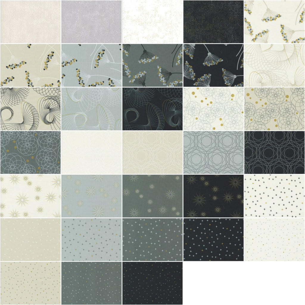 Moda Fabrics Shimmer Fat Quarter Bundle by Zen Chic 1840AB