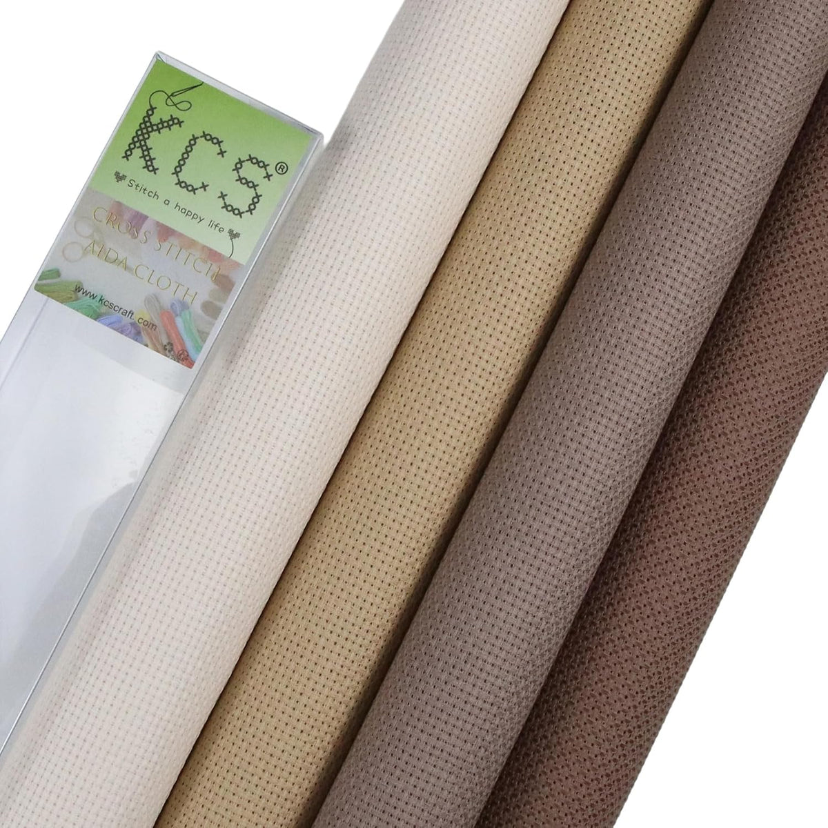 KCS 4 pc of 15" x 18" (38cmx45cm) 14 Count Cotton Aida Cloth Cross