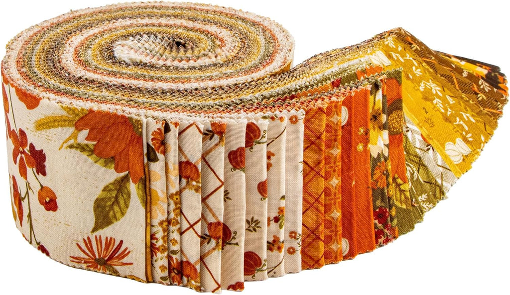 Sandy Gervais Bountiful Rolie Polie 40 2.5-inch Strips Jelly Roll