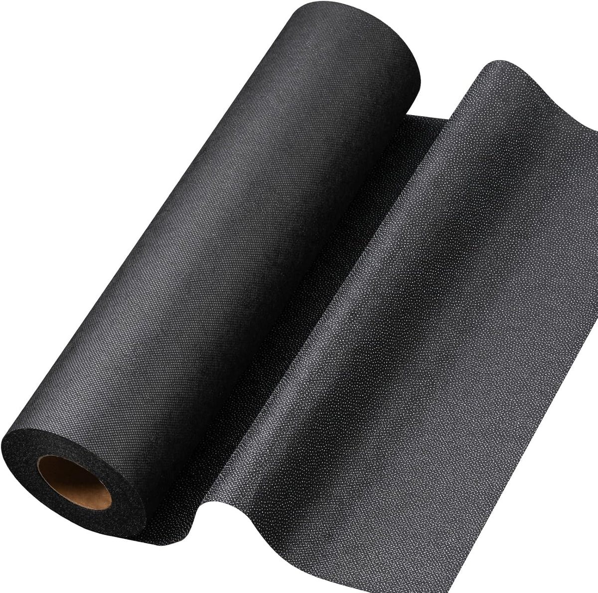 White and Black Medium Weight Interfacing Fabric for Sewing