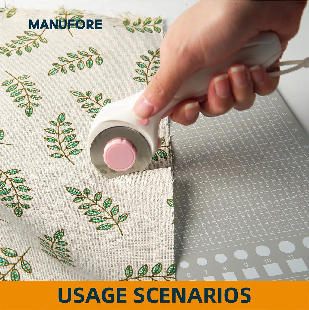 MANUFORE Cutting Mat A3, A4, A5 Set Centimeter and Inch Scale Self