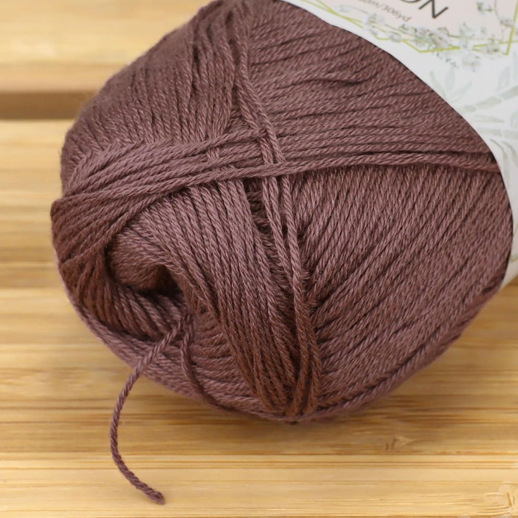 JubileeYarn Baby Soft Bamboo Cotton Yarn - Caffé Mocha - 4 Skeins