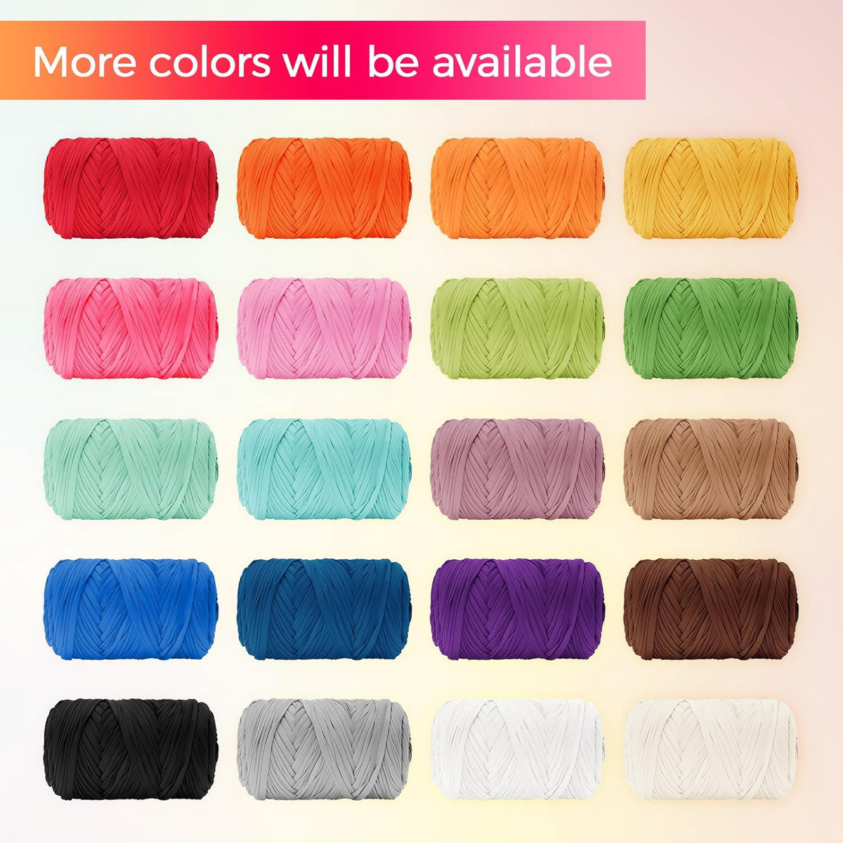 T Shirt Yarn 130 Yards Beginner Crochet Yarn Polyester Yarn