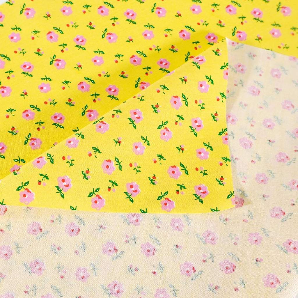 7 Pieces Cotton Fabric 18 x 22 Inches Precut Patchwork Fabric Set Fat