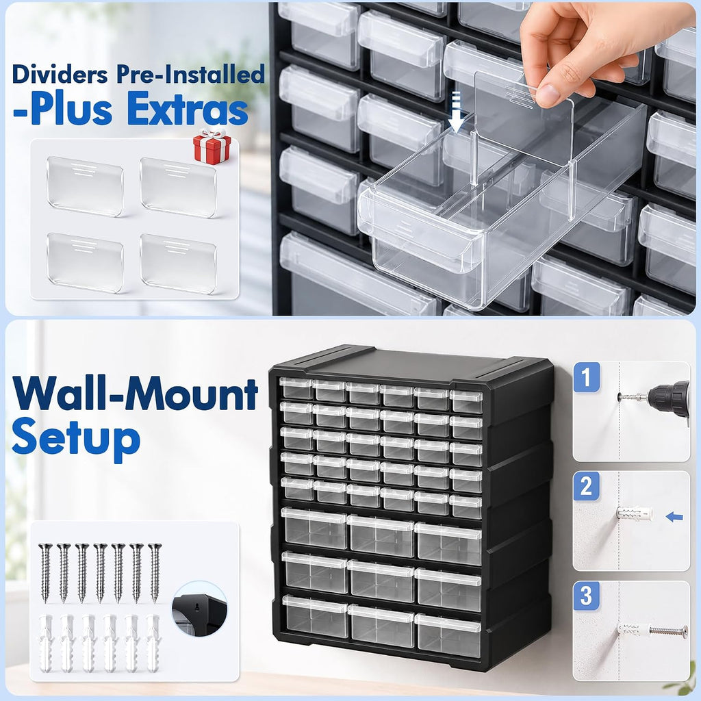 Drawer Organizer Craft Organizers and Storage with Dividers Labels