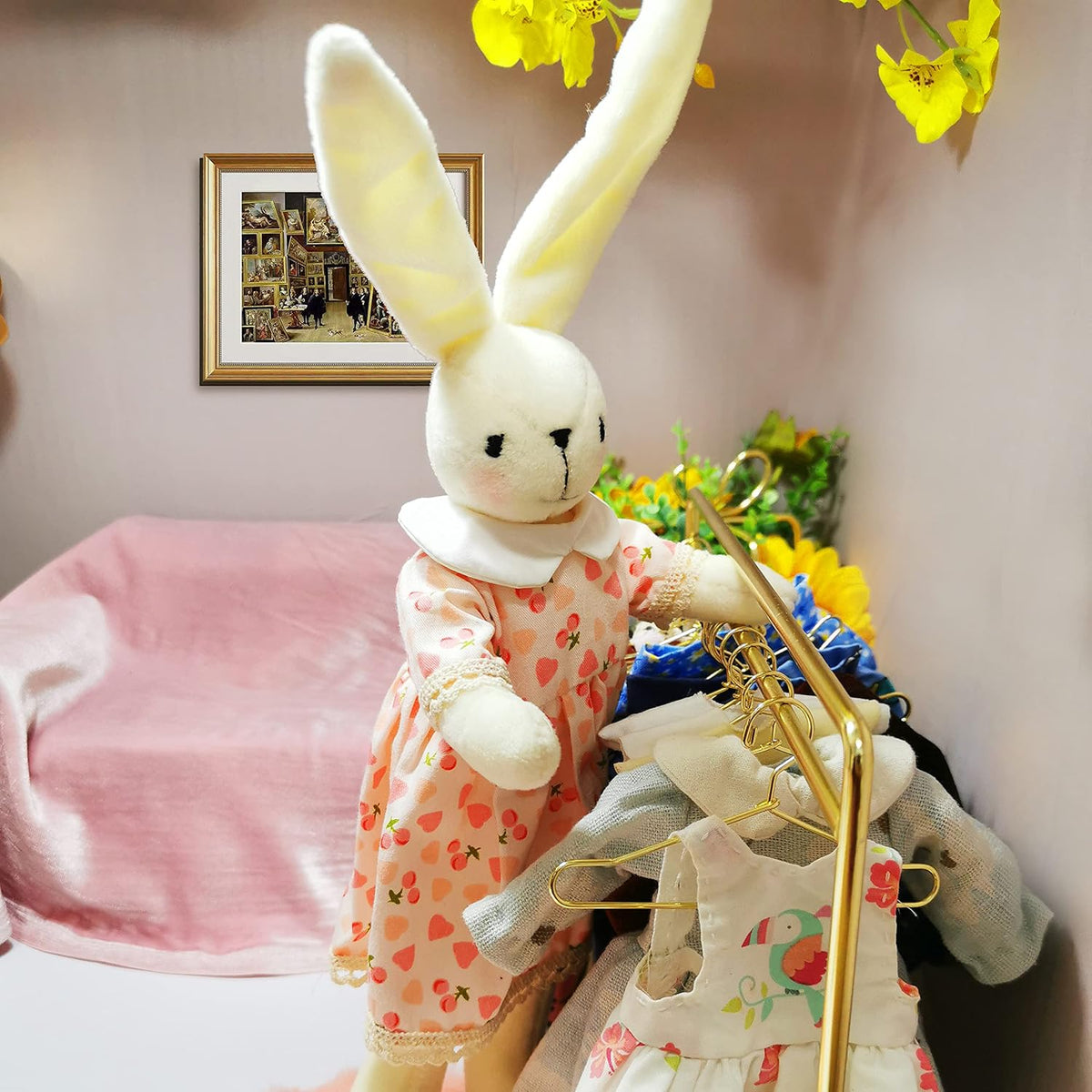 DIY Bunny Sewing Craft Kit, Handmade Fabric Project with Instructions