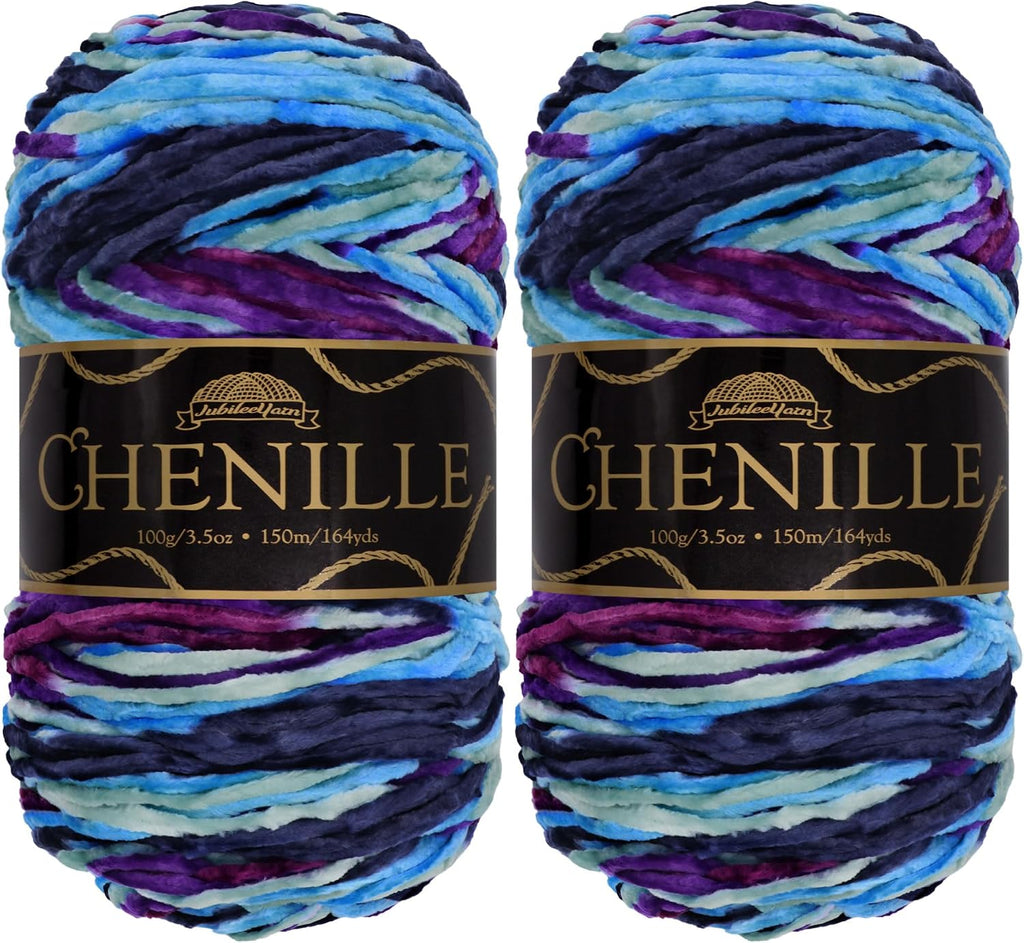 JubileeYarn Chenille Yarn - Nibiru - 2 Skeins
