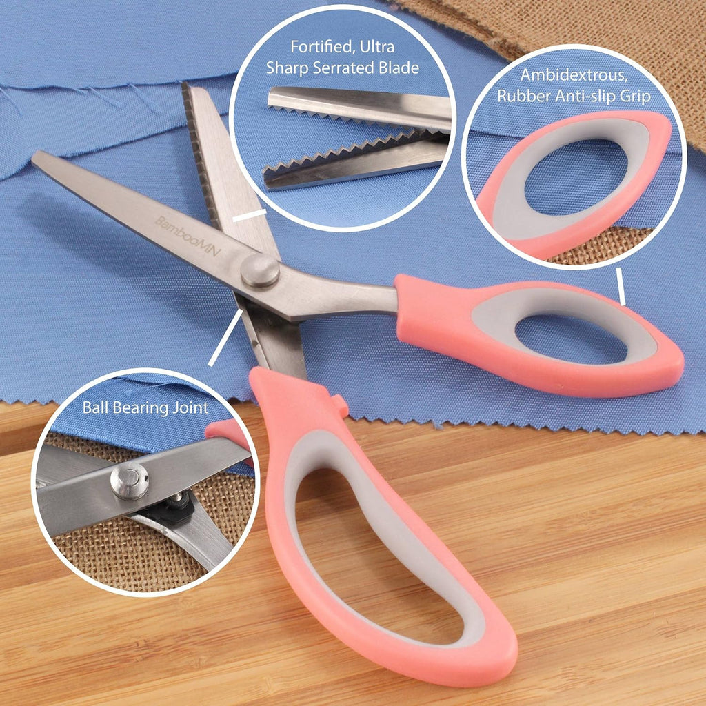 JubileeYarn Titanium Softgrip Scissors Set - Pinking, Sewing, Arts