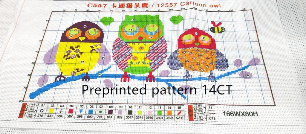 CaptainCrafts Cross Stitch Kits Stamped Cross Stitch Printed 14CT