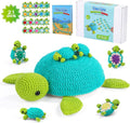 Crochet Kit for Beginners, 21 Pcs Turtles Crochet Animal Kit for