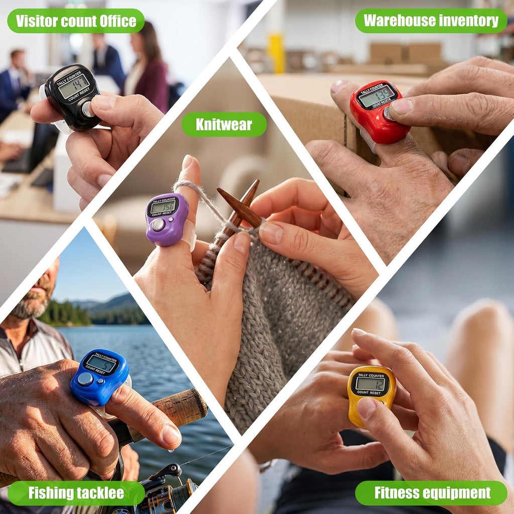30 Pack Electronic Finger Counter Bulk,5 Digit LCD Electronic Digital