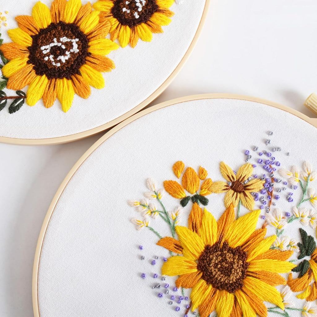 GLTAYLMY 3 Sets Embroidery Starter Kit with Pattern and Instructions