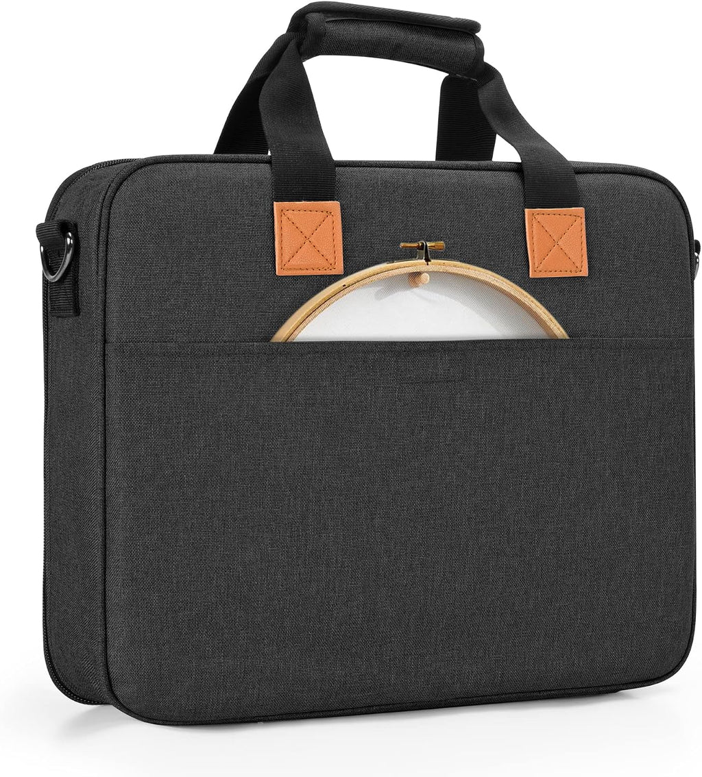 LUXJA Embroidery Project Bag, Embroidery Kits Storage Bag (Bag Only)