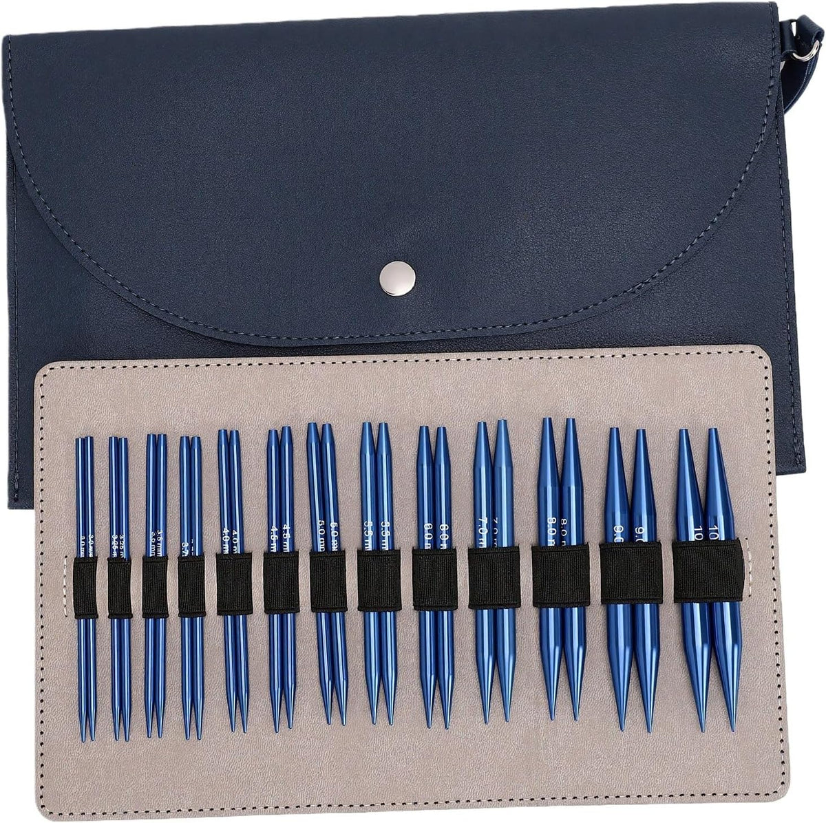 Interchangeable Knitting Needles for Beginners, 3.0-10.0 Mm, 13 Pairs