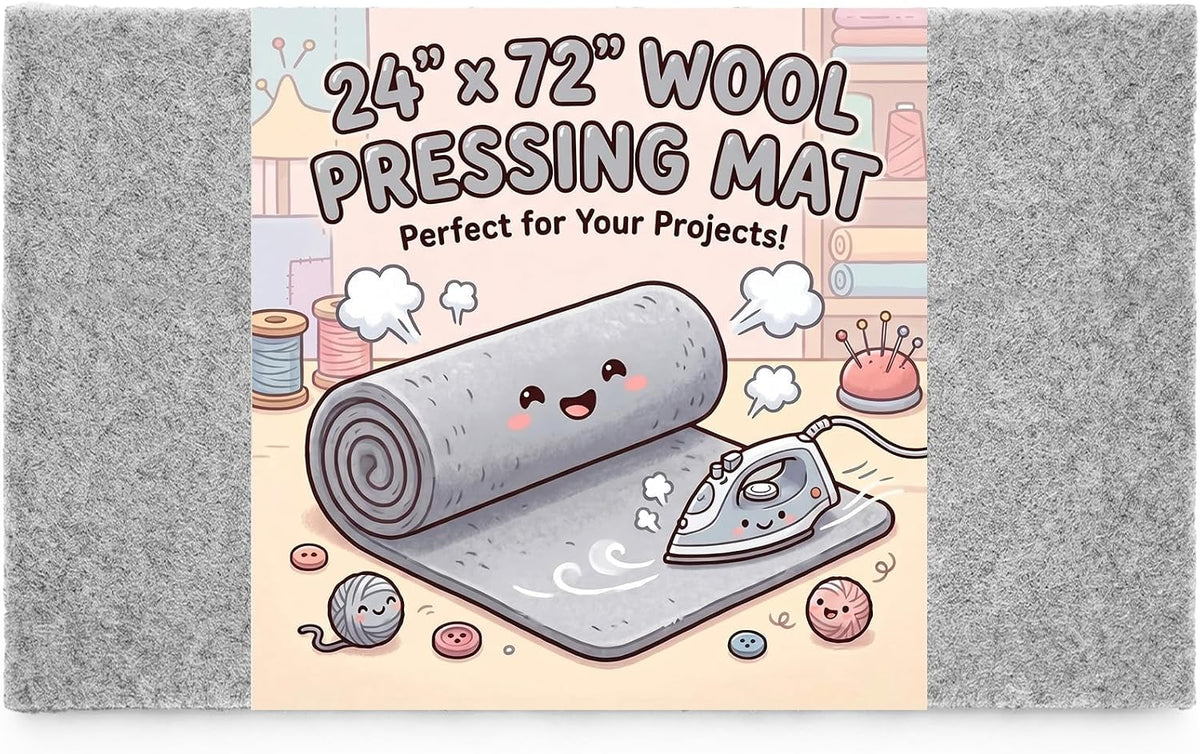 HunnmingRe 24" x 72" Wool Pressing Mat, Extra Large 100% New Zealand