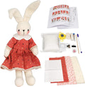 DIY Bunny Sewing Craft Kit, Handmade Fabric Project with Instructions